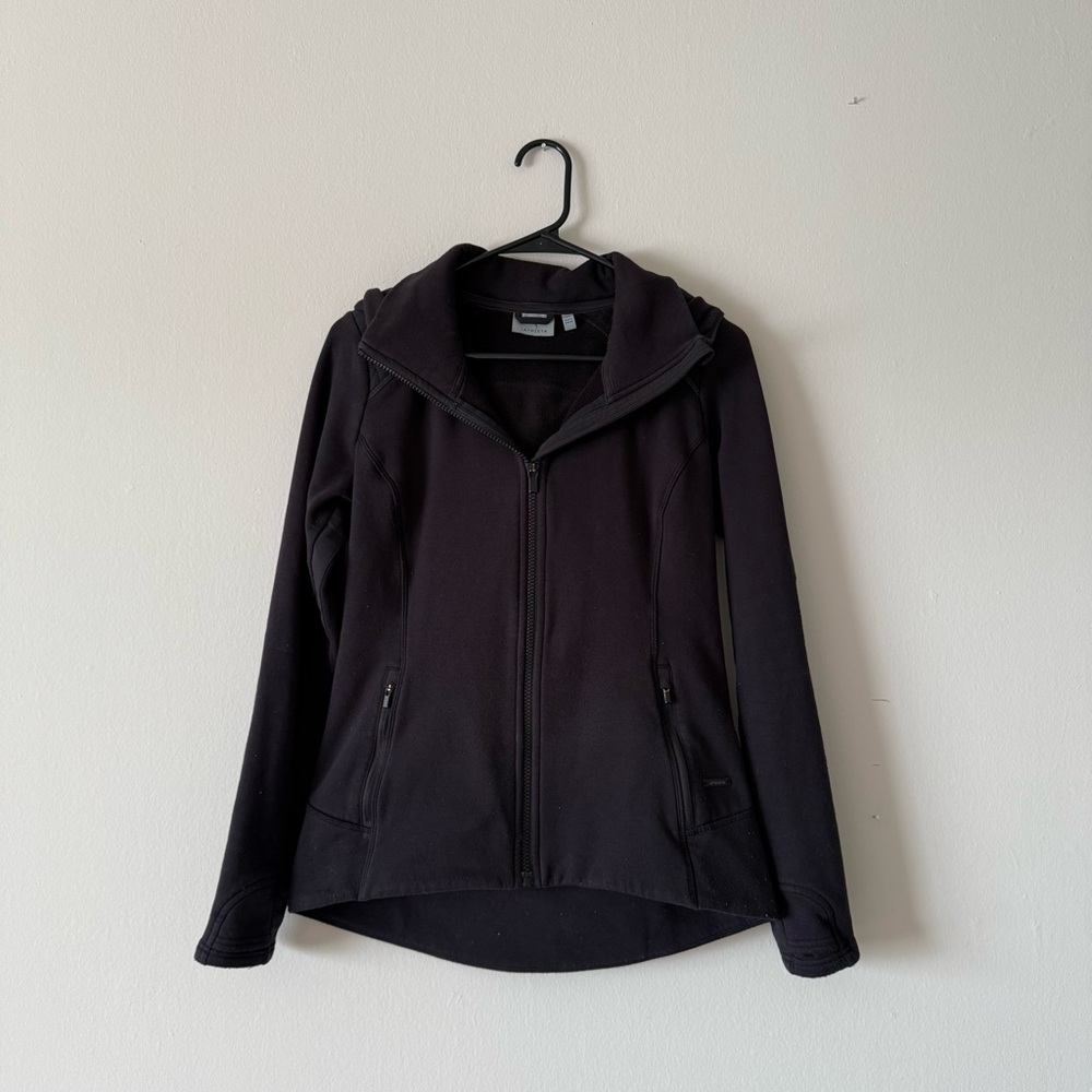 Athleta Black Zip Up Hoodie